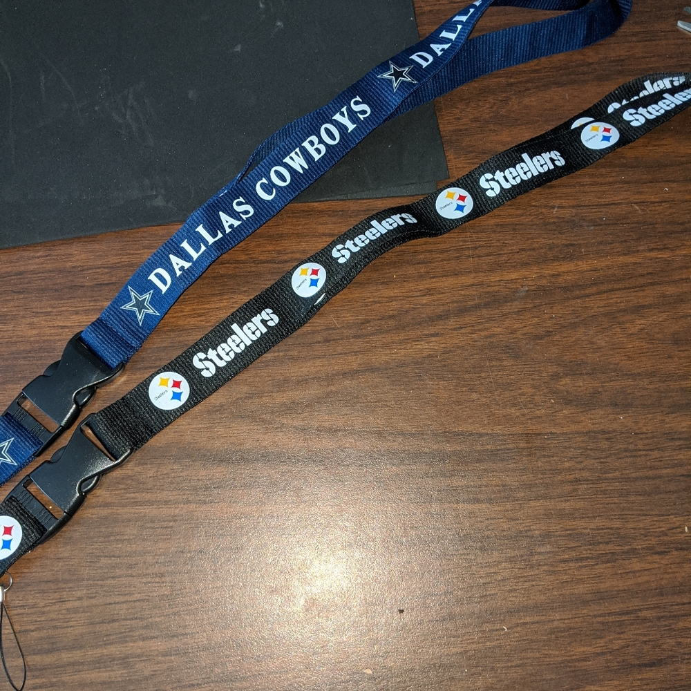 Cowboys and Steelers Lanyards